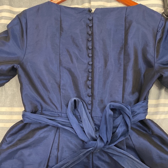 Morgan MC Fleeters Navy Blue Formal Dress - Picture 3 of 4